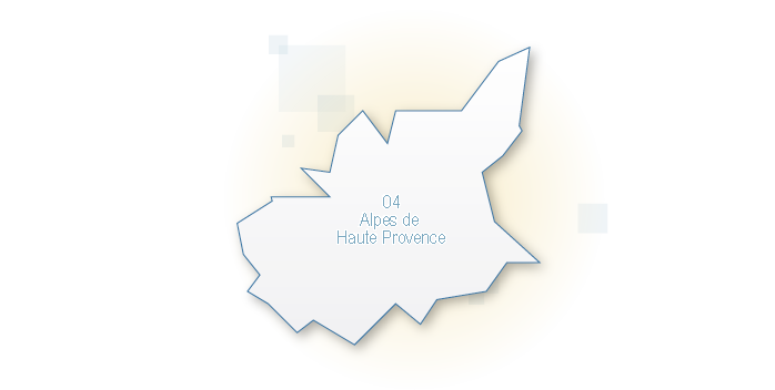 carte du département Alpes-de-Haute-Provence